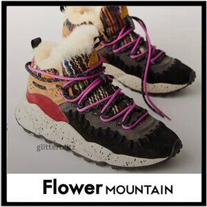 FLOWER MOUNTAIN Shearling Bootie Sneakers - Size EUR 38 - Size 7 / 7.5